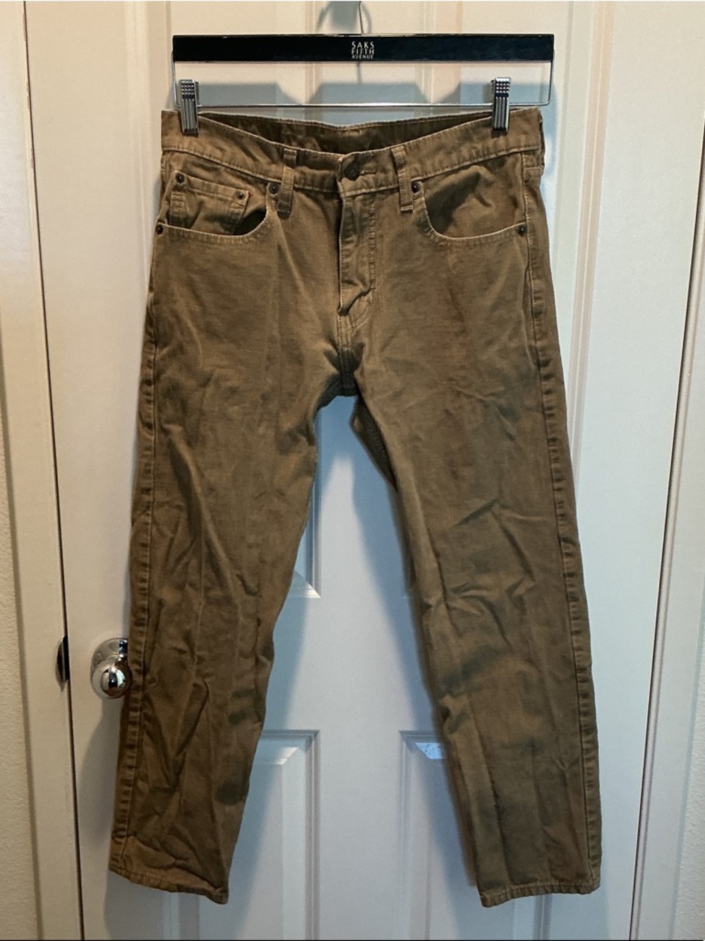 Levi's 502 Khaki Straight Leg Cords EUC